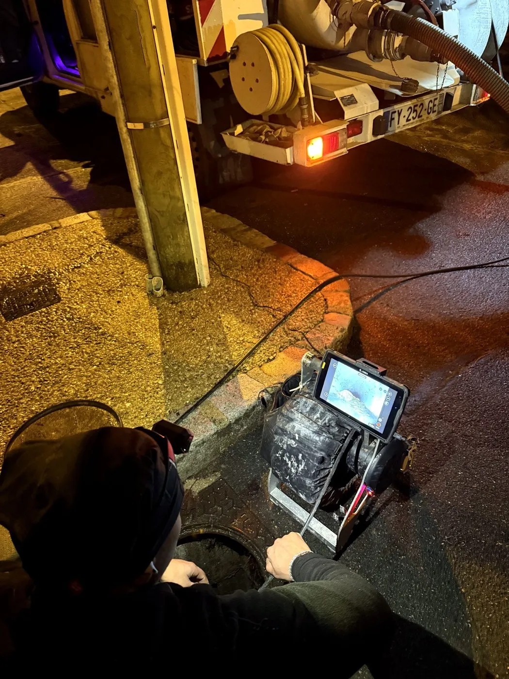 Inspection télévisée des canalisations par caméra